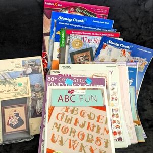 Variety Lot of Cross Stitch Patterns